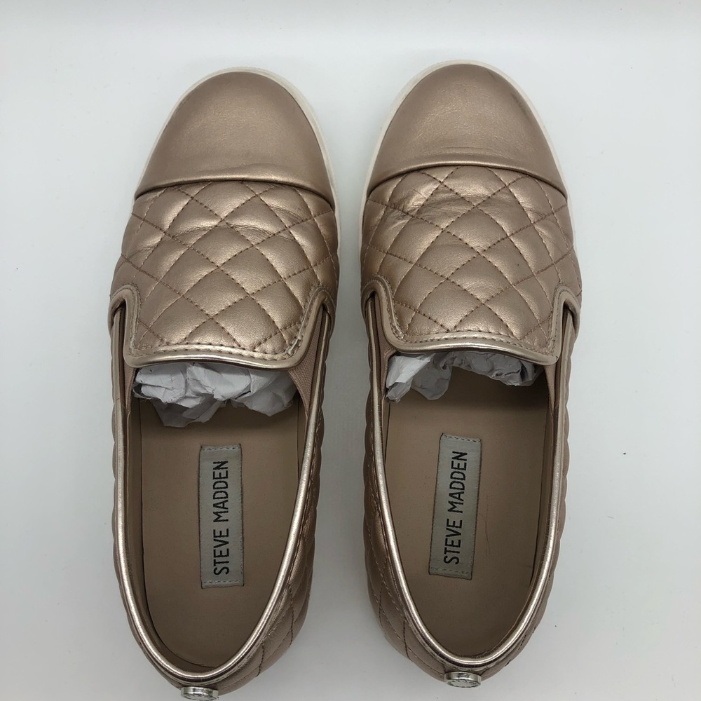 Zaander Rose Gold Color Slip-On Sneaker by Steve Madden - Picture 4 of 7